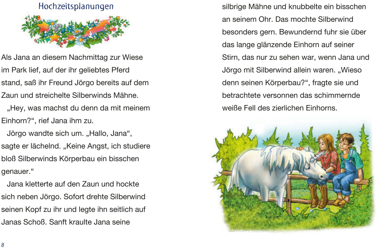 MäEx: Silberwind, das weiße Einhorn (Band 3) - Die vier Wildpferde