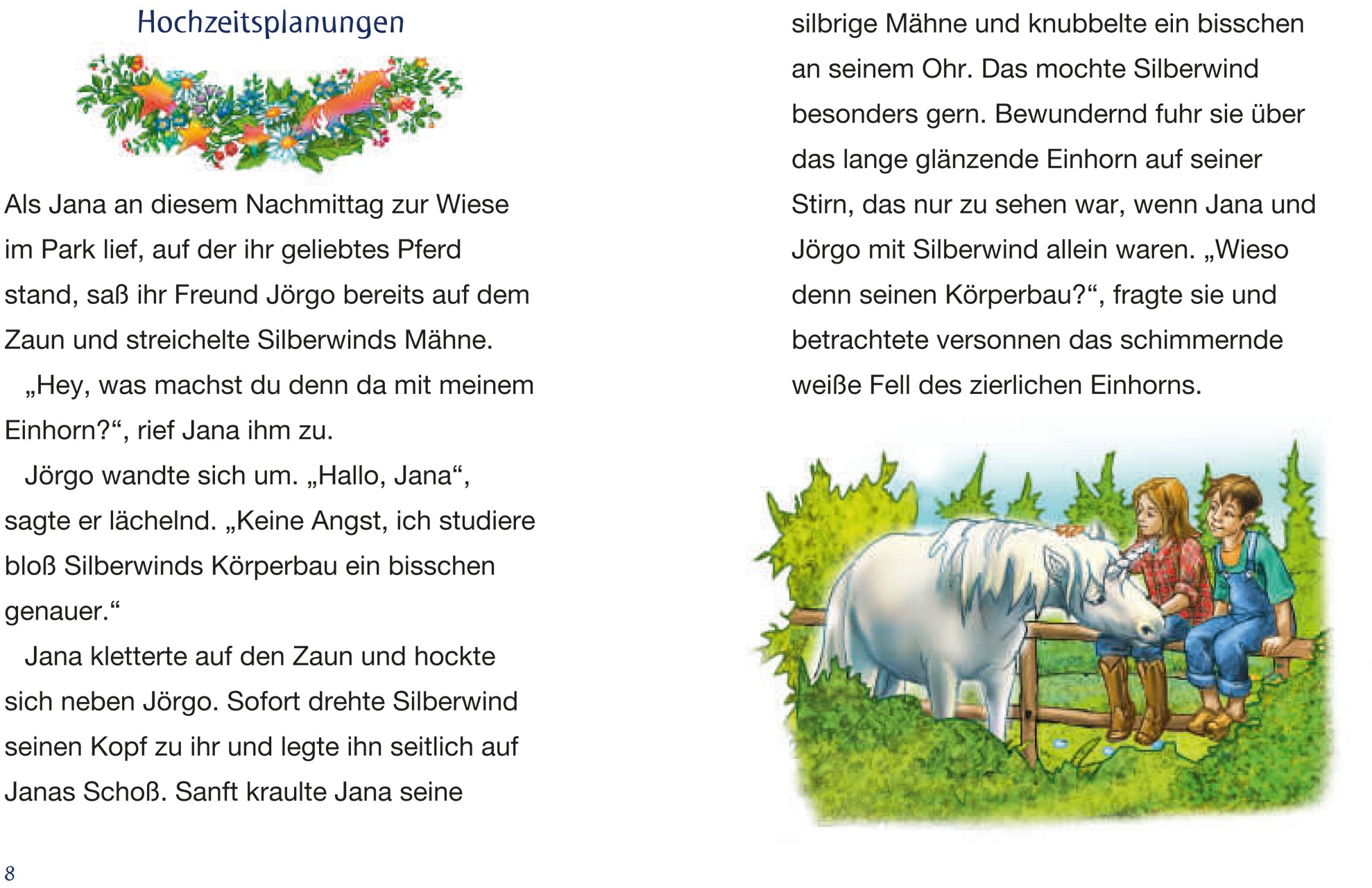 MäEx: Silberwind, das weiße Einhorn (Band 3) - Die vier Wildpferde