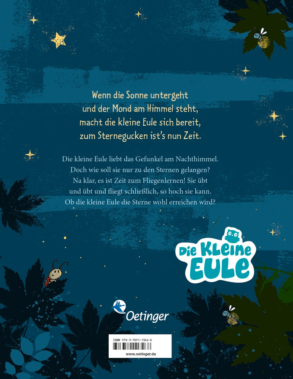 Die kleine Eule fliegt zu den Sternen