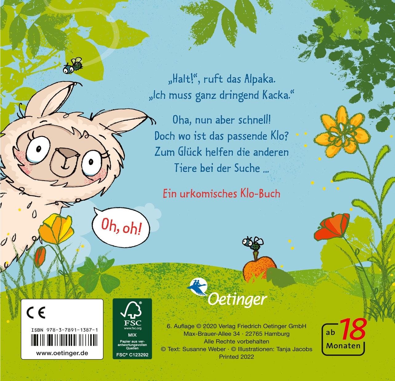 Das Alpaka muss Kacka: Lustiges Töpfchen-Pappbilderbuch für Kinder ab 2 Jahren