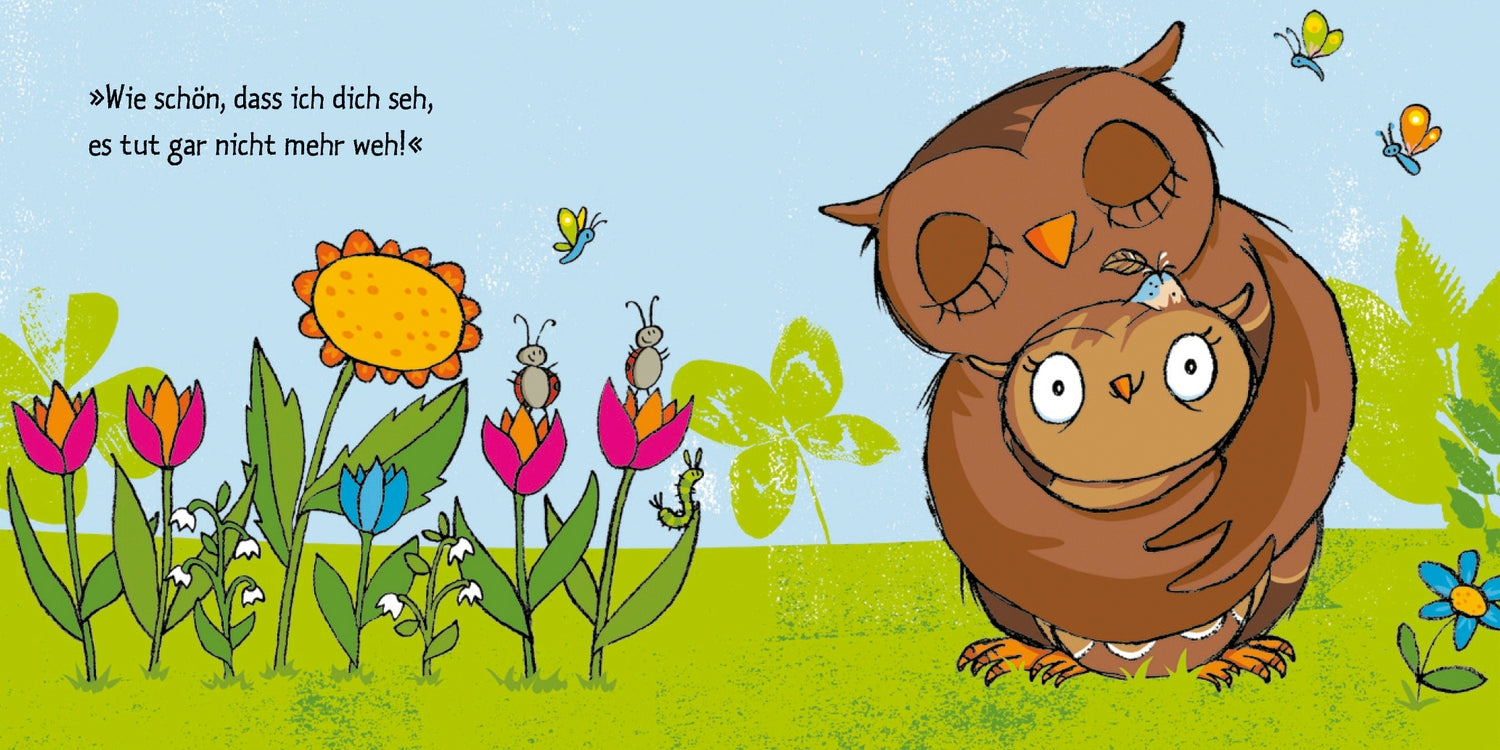 Die Eule mit der Beule: Trostspendendes Pappbilderbuch für Kinder ab 2 Jahren