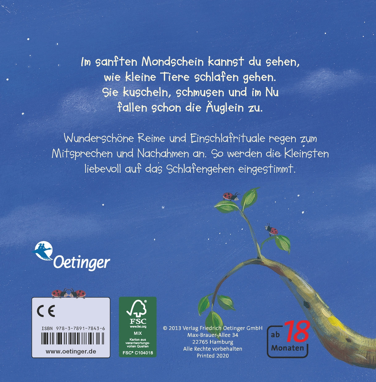 Wie kleine Tiere schlafen gehen: Allerliebstes Gutenachtbuch für Kinder ab 2 Jahren