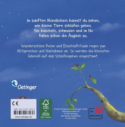 Wie kleine Tiere schlafen gehen: Allerliebstes Gutenachtbuch für Kinder ab 2 Jahren