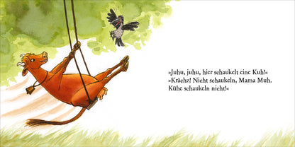 Hier kommt Mama Muh! Pappbilderbuch-Abenteuer der neugierigen Kuh für Kinder ab 2 Jahren