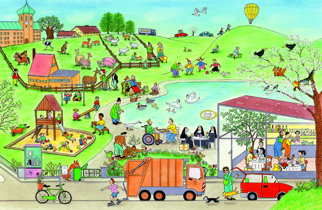 Frühlings-Wimmelbuch