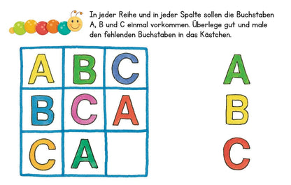 Lernraupe – Erste Buchstaben: 50 Karten mit abwischbarem Stift