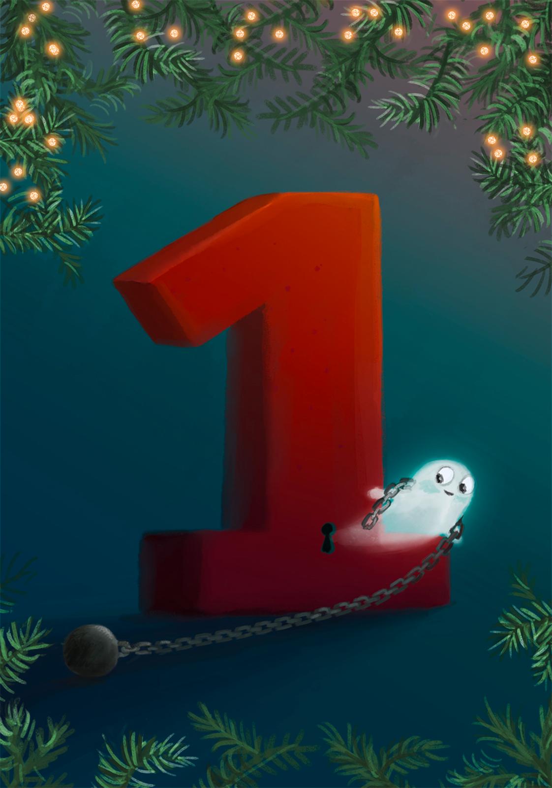 Das Weihnachtsgespenst: Eine Adventsgeschichte in 24 Kapiteln