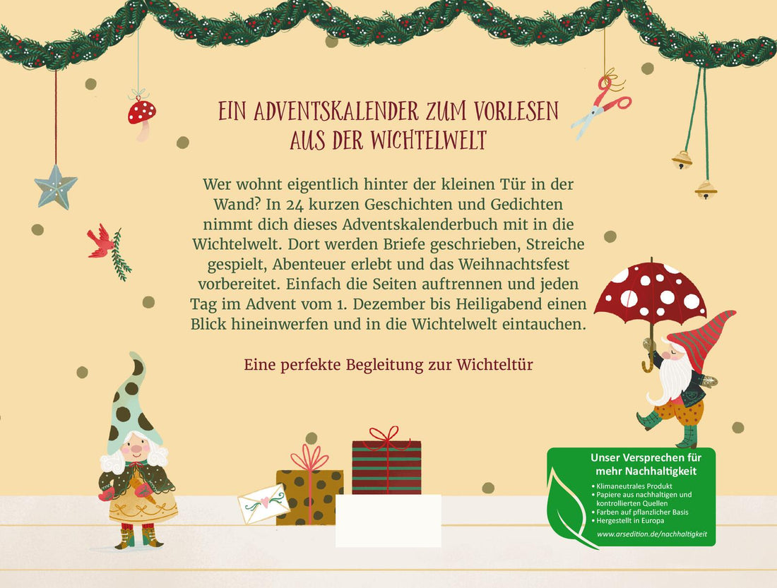 Wichtel willkommen – 24 Vorlesegeschichten: Ein Adventsbuch zum Auftrennen