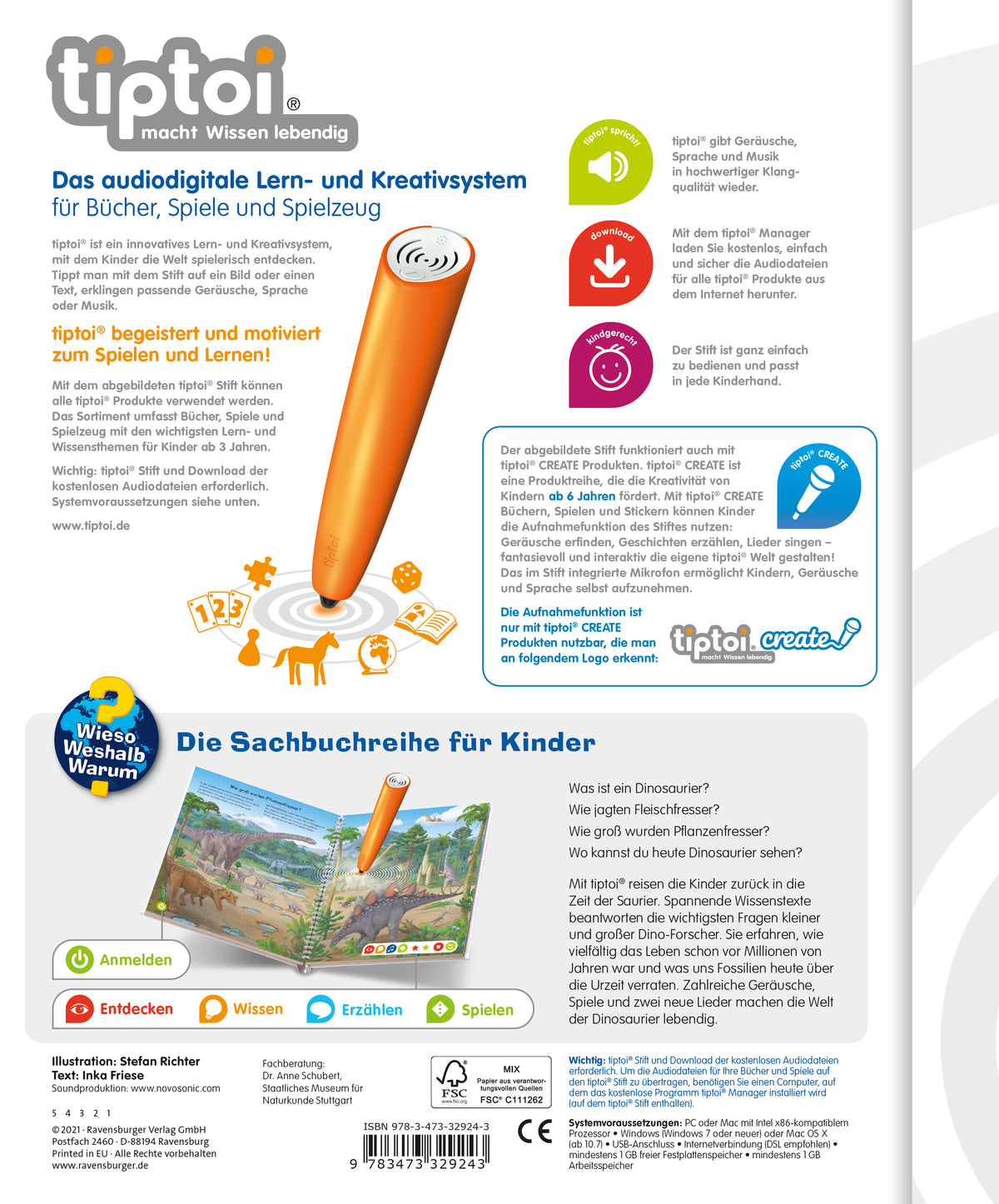 tiptoi® Wieso? Weshalb? Warum? Wir entdecken die Dinosaurier
