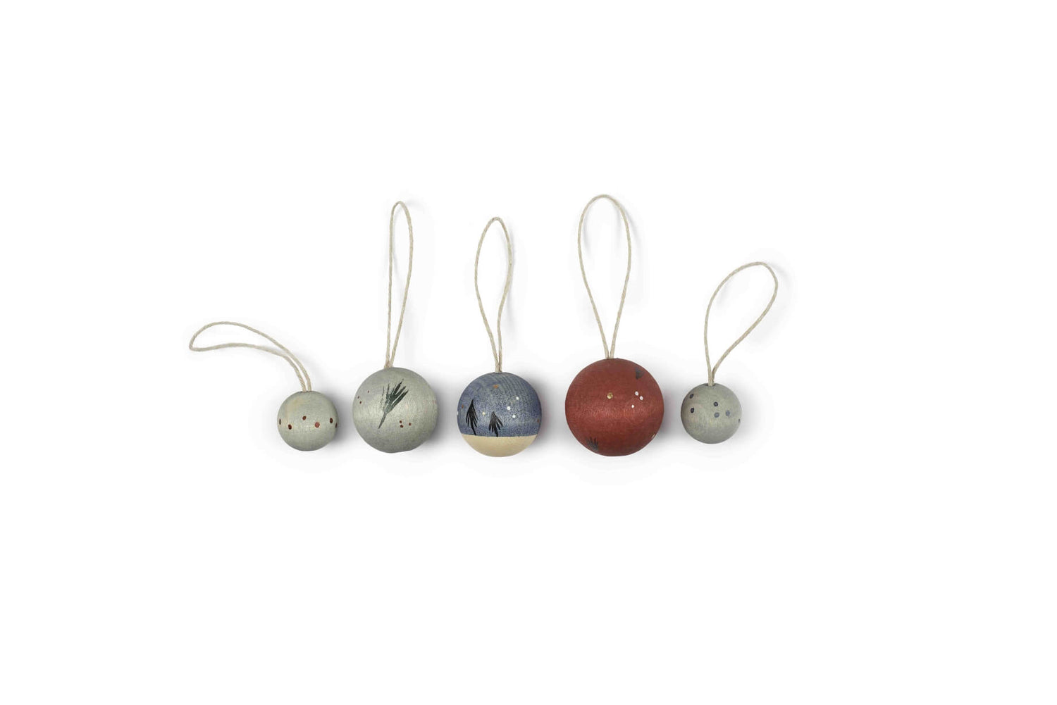 Grapat Wish Balls No. 7 - handbemalte Holzkugeln für freies Spiel und Dekoration