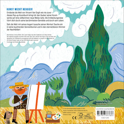  ART POPS: Vincent Van Gogh Ein Pop-up-Buch | Pop-up Bilderbuch über große Kün Susie Hodge 9783737373876 FISCHER Duden Kin...