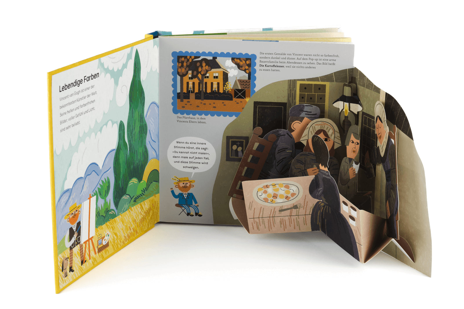  ART POPS: Vincent Van Gogh Ein Pop-up-Buch | Pop-up Bilderbuch über große Kün Susie Hodge 9783737373876 FISCHER Duden Kin...