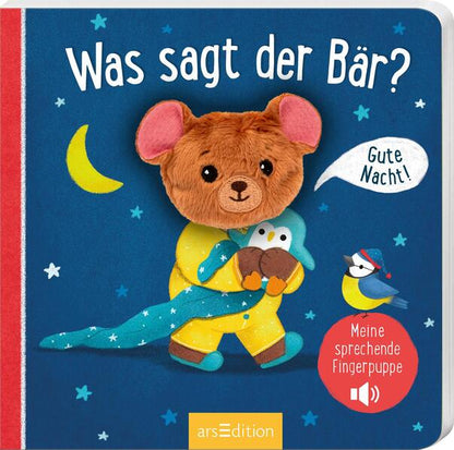 ArsEdition GmbH 9783845862231 Meine sprechende Fingerpuppe: Was sagt der Bär? Gute Nacht! (1)