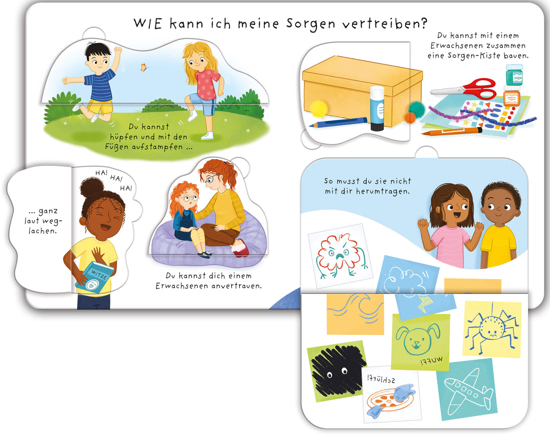 Aufklappen und Gefühle verstehen: Was bedrückt dich? mit Ängsten und Sorgen umgehen – altergerechtes Sa 9781035703418 (2)