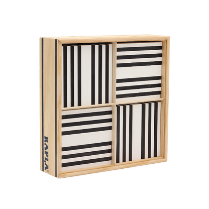 KAPLA® 100er KASTEN SCHWARZ &amp; WEIβ : 50 schwarze &amp; 50 weiβe Plättchen