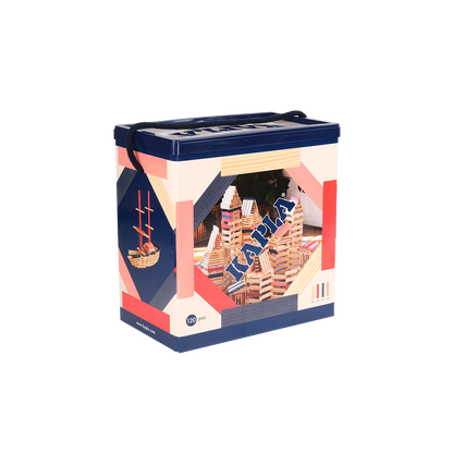 KAPLA® 120er Box blau, rosa, rot : 120 Plättchen
