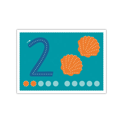 Prickel-Zahlen Set (22 Karten)