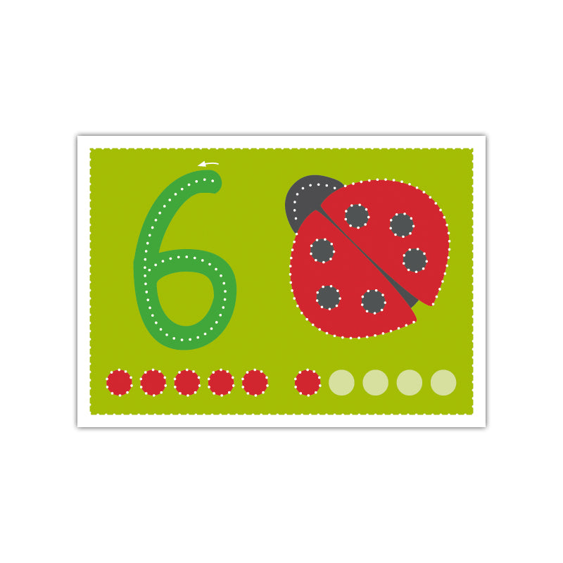 Prickel-Zahlen Set (22 Karten)