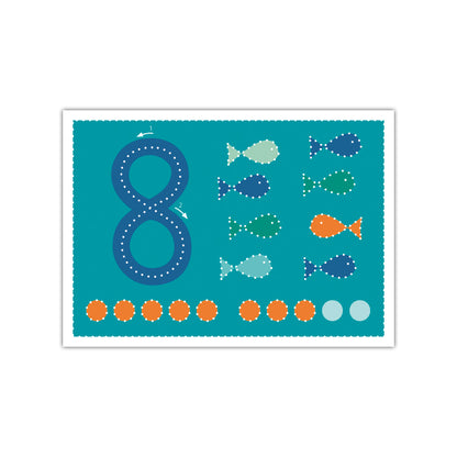 Prickel-Zahlen Set (22 Karten)