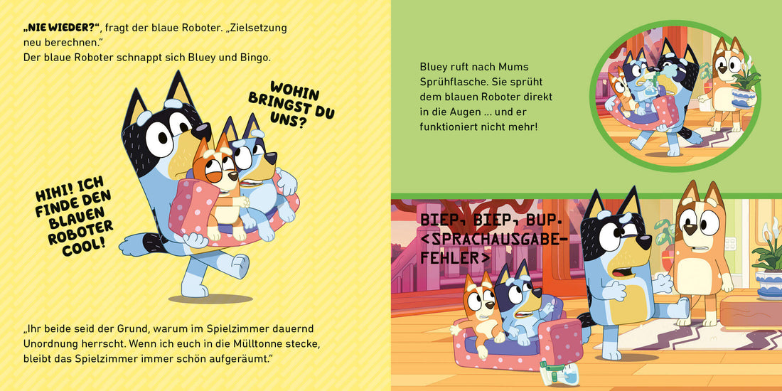  BLUEY – Papa Roboter Bilderbuch für Kinder ab 3 Jahren 9783570183274 cbj Kinderbücher Verlag (2)