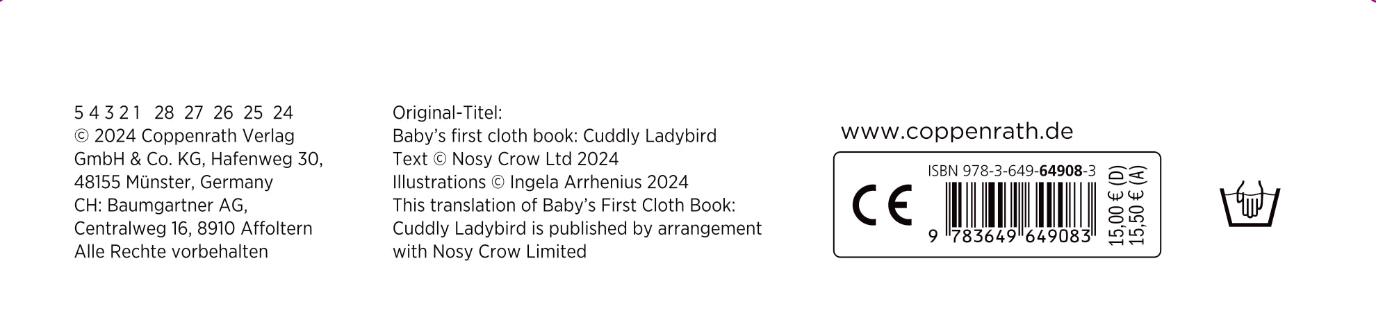  Babys kuschelweiches Kontrastbuch (Stoffbuch) Mit Spiegel und Stoffklappen 978-3-649649083 Coppenrath Verlag GmbH &amp; Co. K...