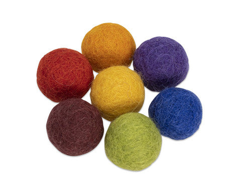 Regenbogen-Filzkugeln, 12 Farben, 240 Stück