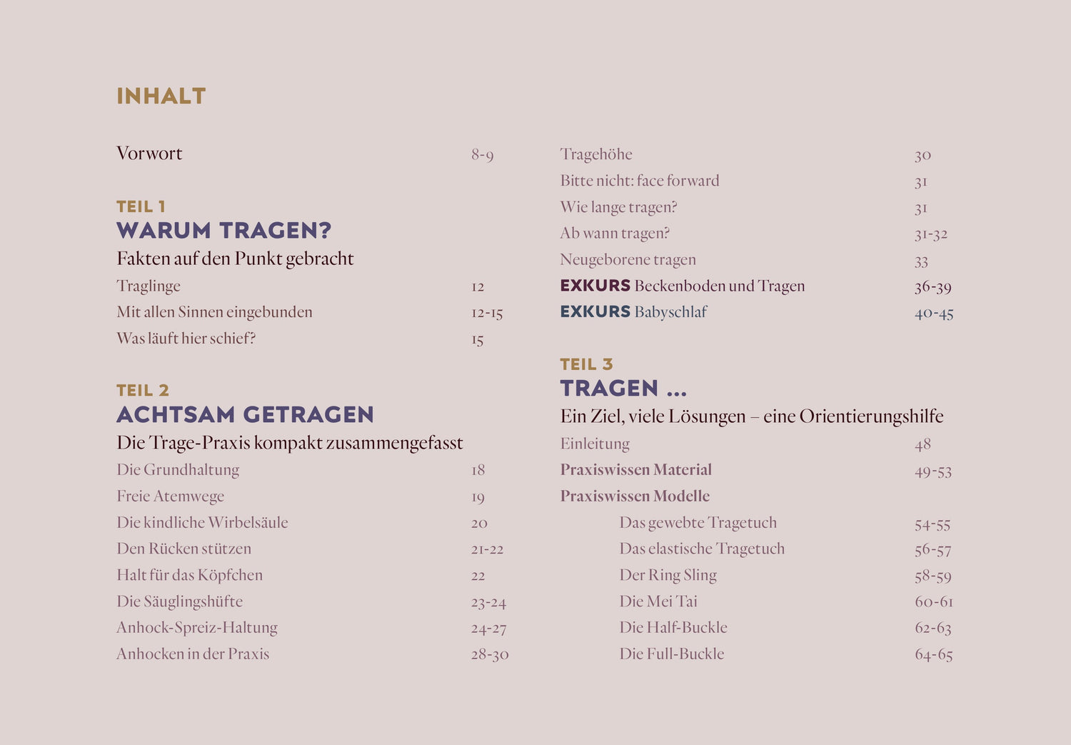 Tragen – Kompaktwissen &amp; Orientierungshilfe