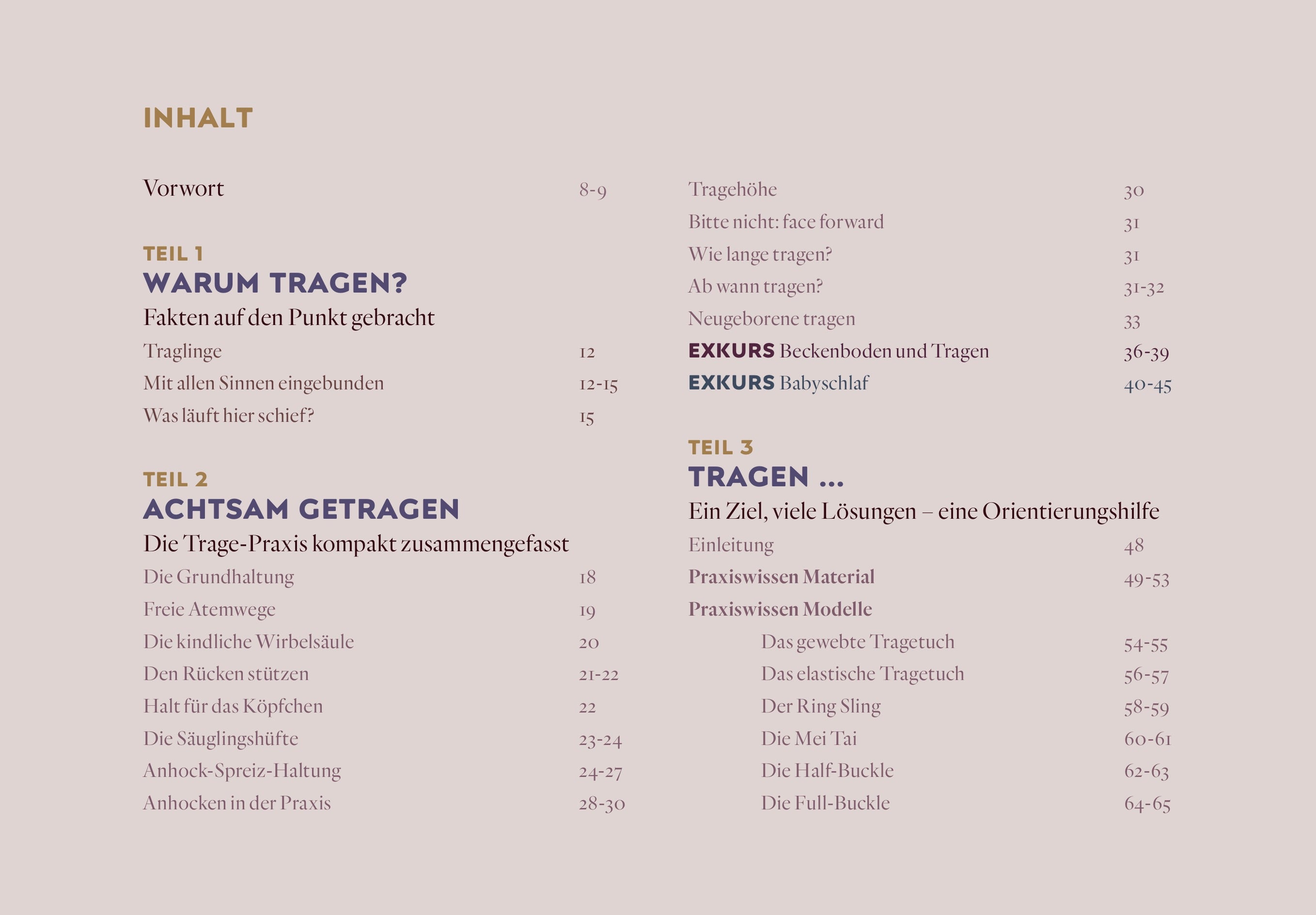 Tragen – Kompaktwissen &amp; Orientierungshilfe