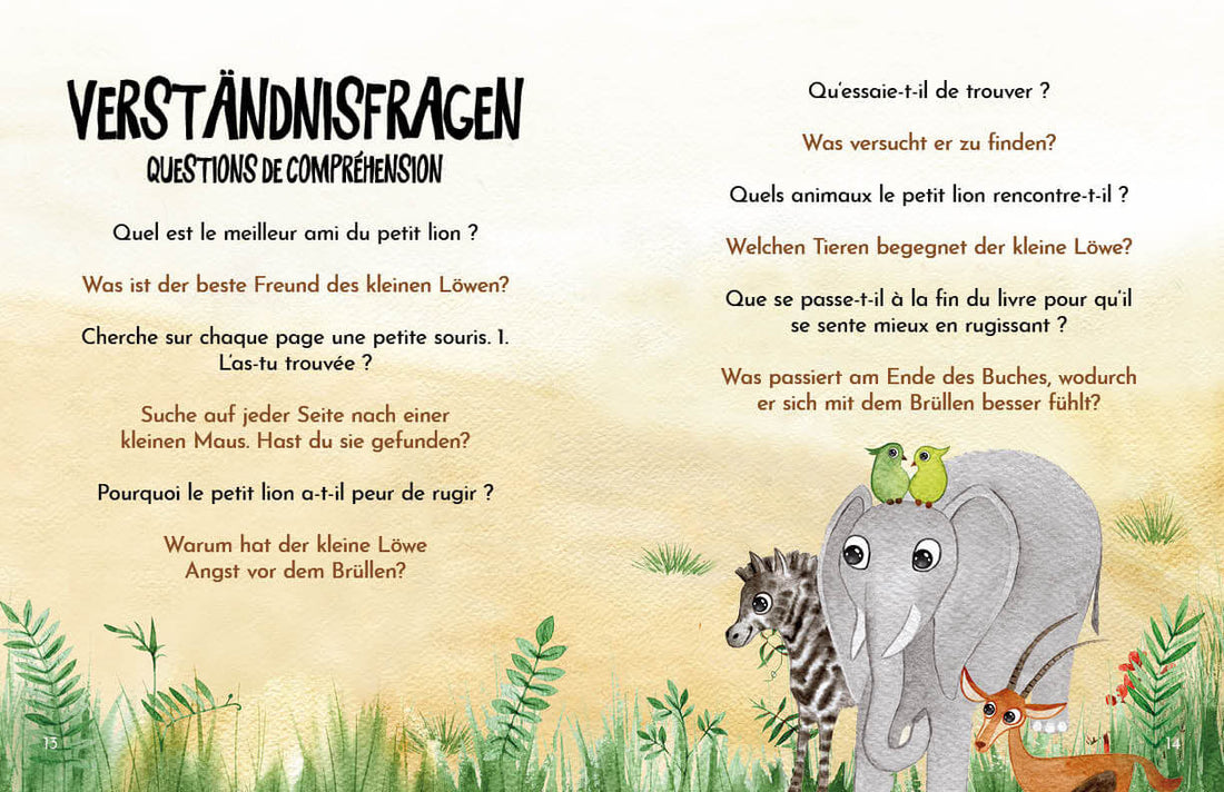 Brüll, kleiner Löwe - Rugis, petit lion Zweisprachig in Deutsch und Französisch über Ident Ingo Blum 9783949514364 Kleine...