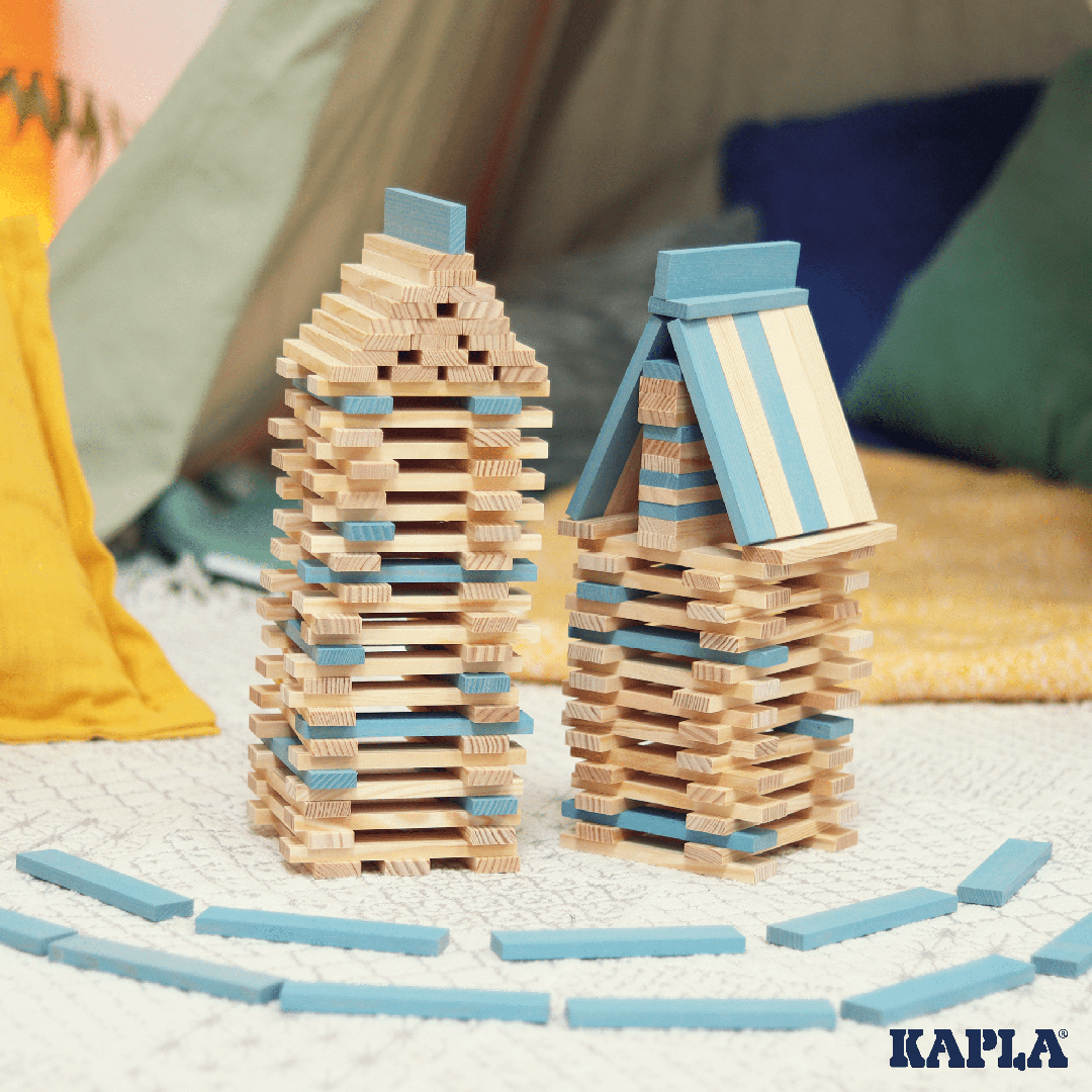 KAPLA® 40er Quadrate: 40 farbige Plättchen