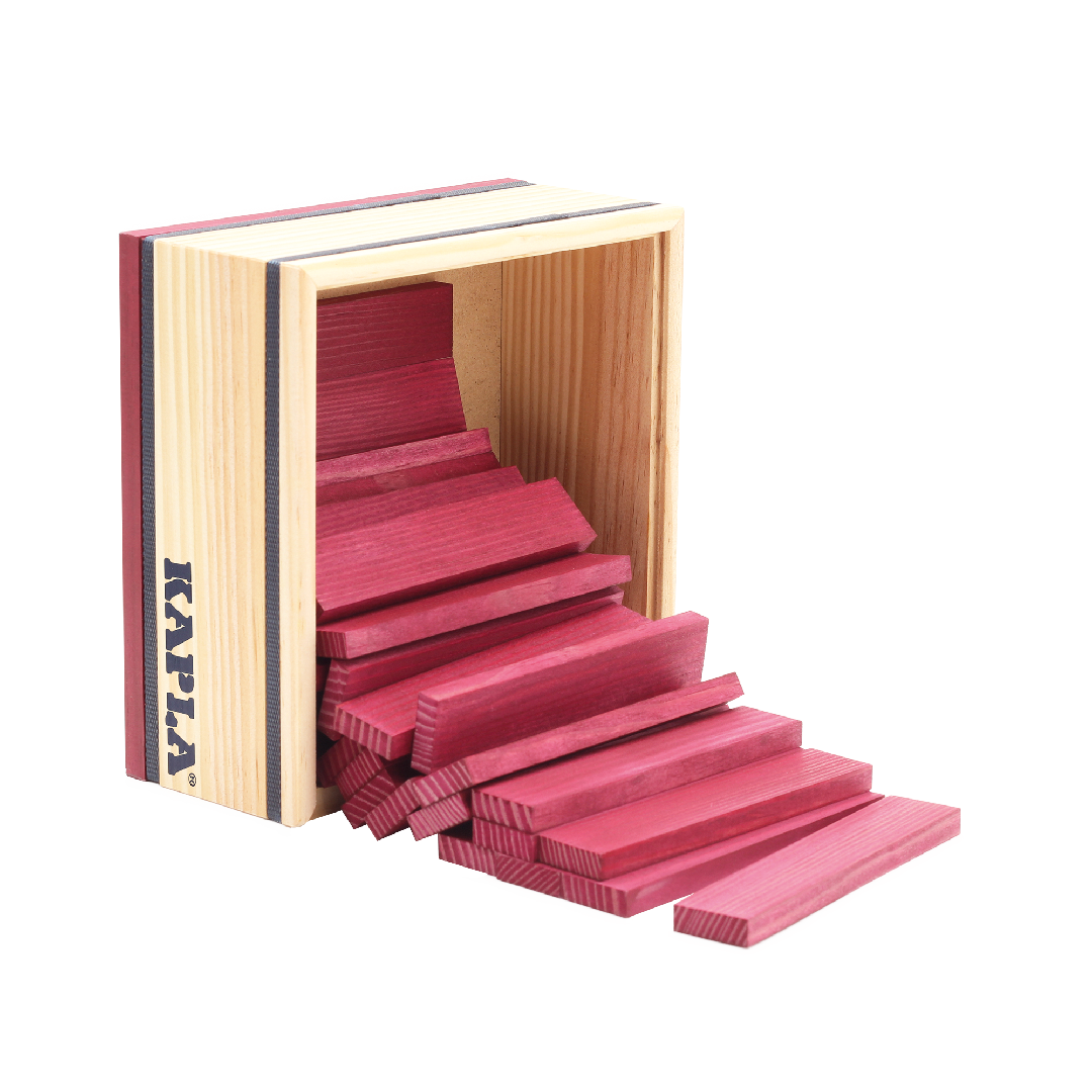 KAPLA® 40er Quadrate: 40 farbige Plättchen