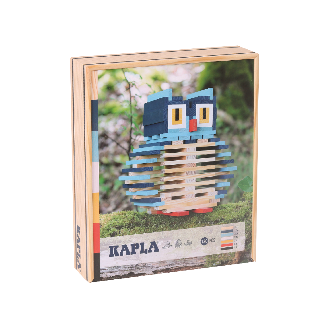 KAPLA® EULE Baukasten : 120 Holzplätchen