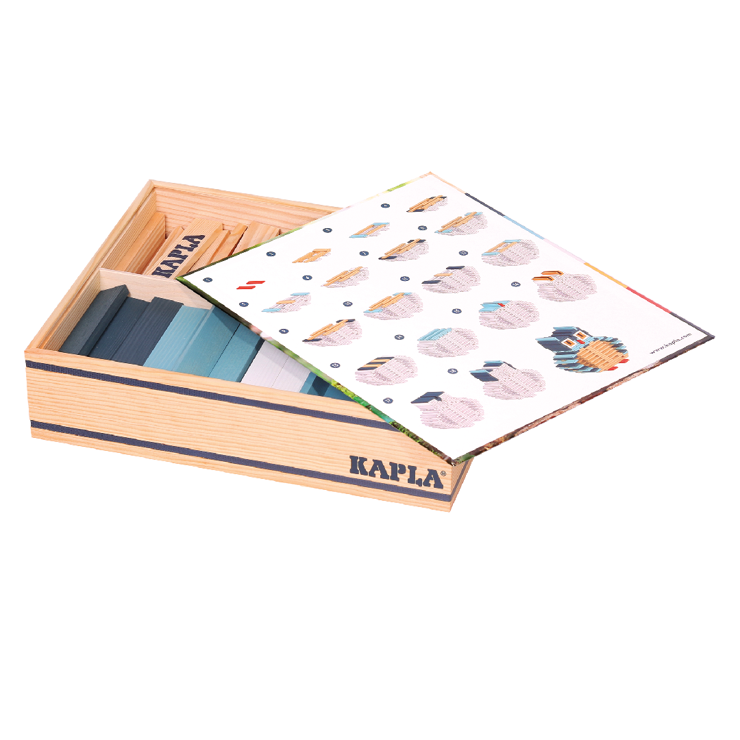 KAPLA® EULE Baukasten : 120 Holzplätchen