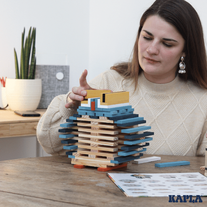 KAPLA® EULE Baukasten : 120 Holzplätchen