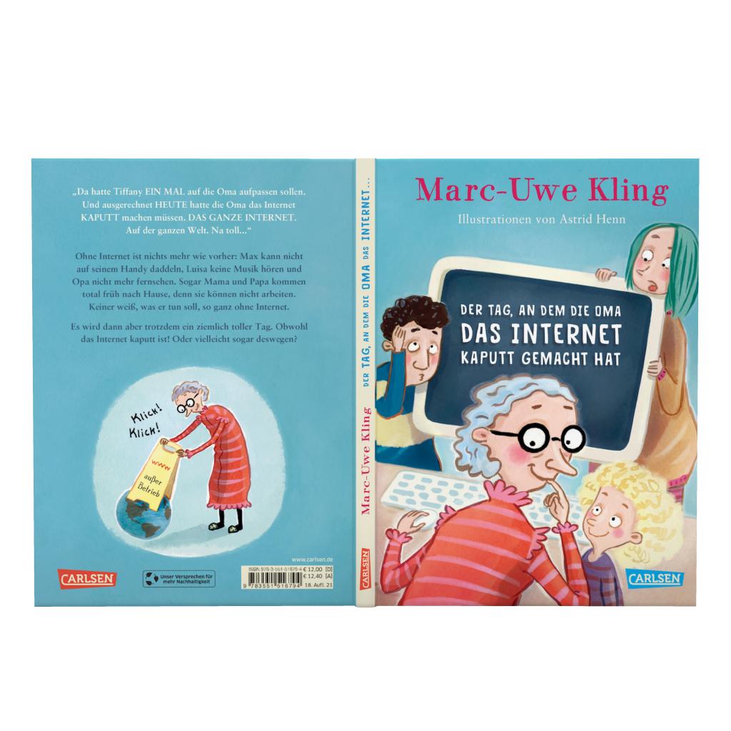 Carlsen  9783551516794 Der Tag, an dem die Oma das Internet kaputt gemacht hat (2)