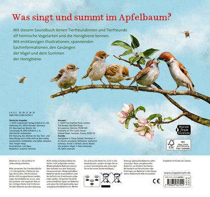 Coppenrath Verlag GmbH &amp; Co. KG 9783649647942 Was singt und summt im Apfelbaum? Mit 12 echten Tierstimmen (2)