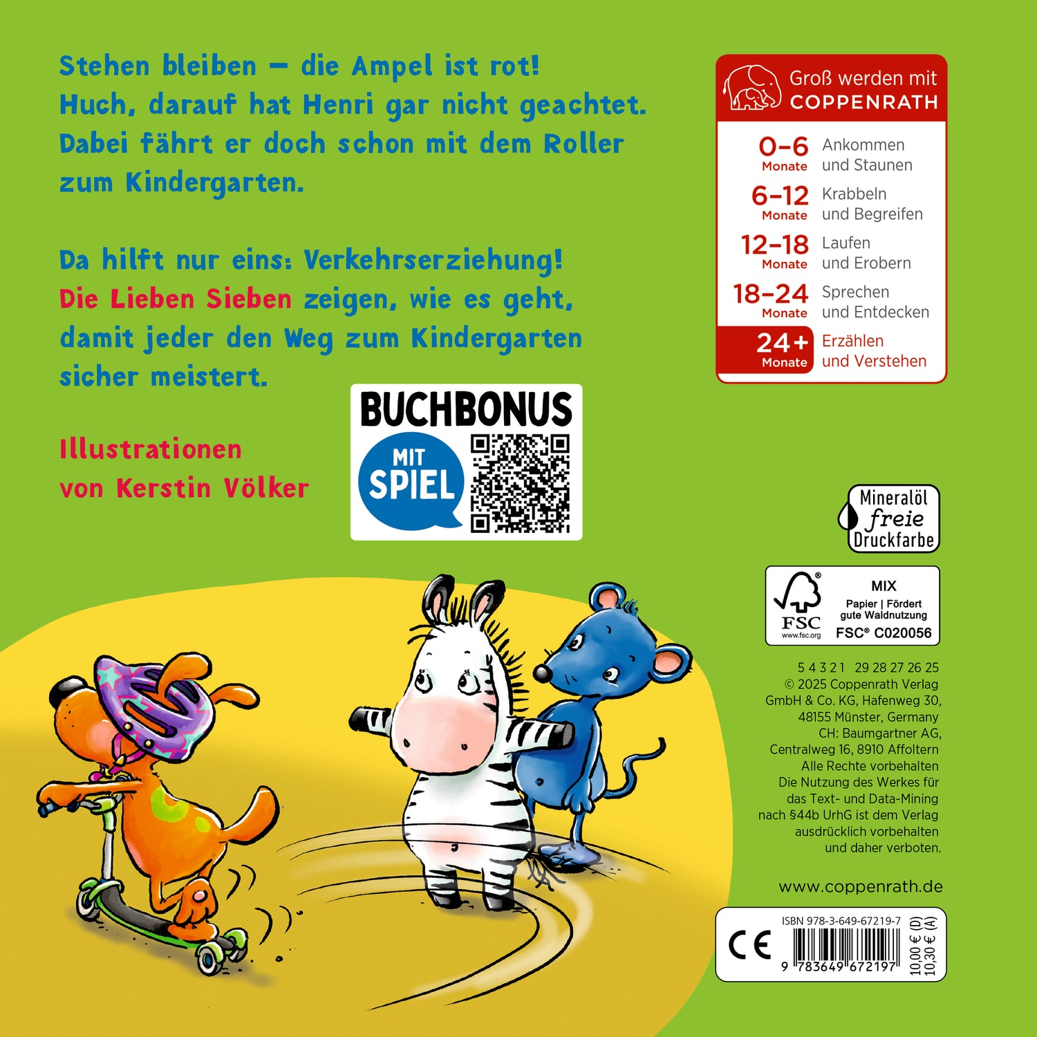 Coppenrath Verlag GmbH &amp; Co. KG 9783649672197 Laufrad, Helm &amp; Zebrastreifen Verkehrserziehung im Kindergarten (2)