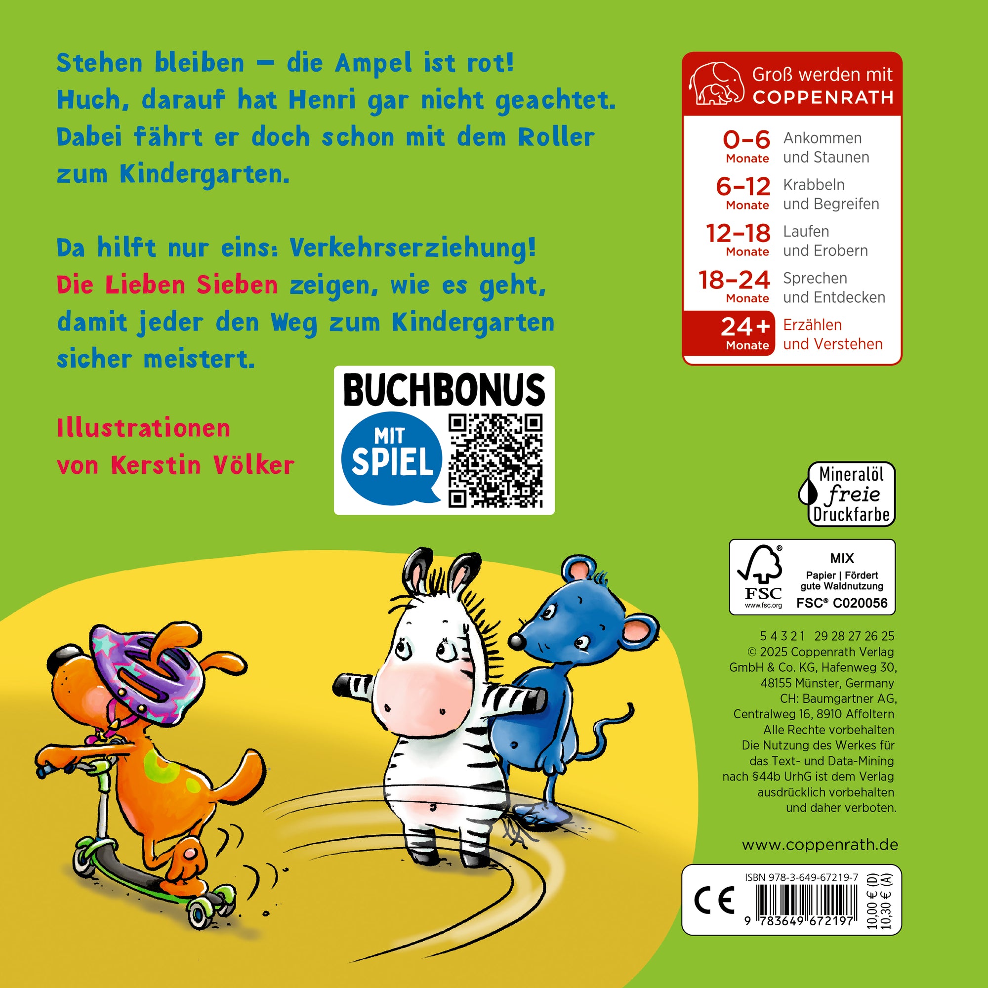 Coppenrath Verlag GmbH &amp; Co. KG 9783649672197 Laufrad, Helm &amp; Zebrastreifen Verkehrserziehung im Kindergarten (2)