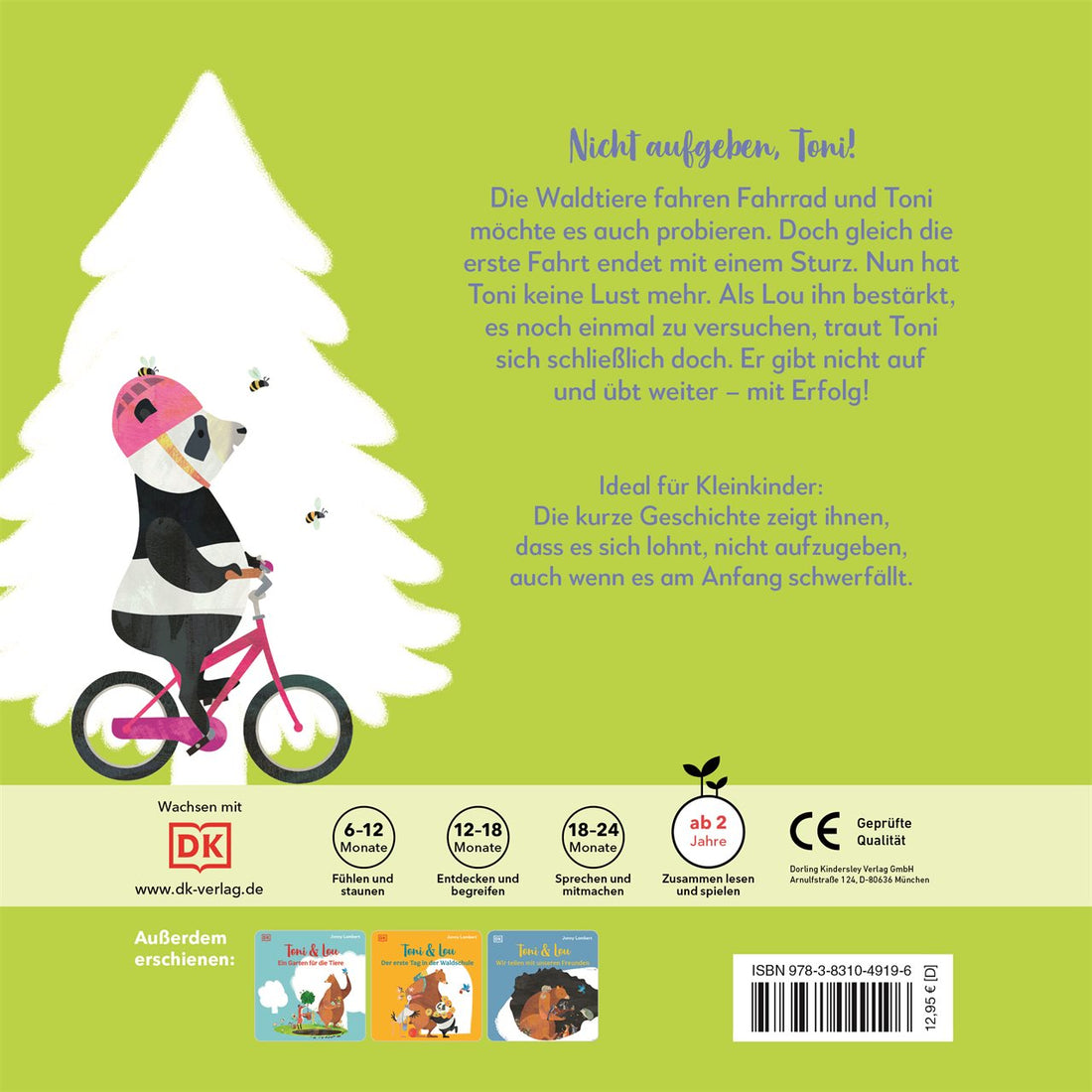 DK Verlag Dorling Kindersley 978-3-8310-4919-6 Toni & Lou. Toni lernt Rad fahren (2)