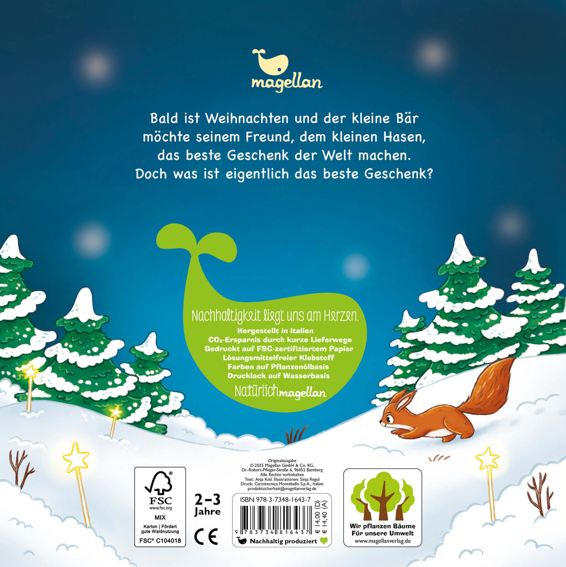  Das beste Weihnachtsgeschenk bist du Bilderbuch ab 2 Jahren über Weihnachten und Freund Anja Kiel 9783734816437 Magellan ...