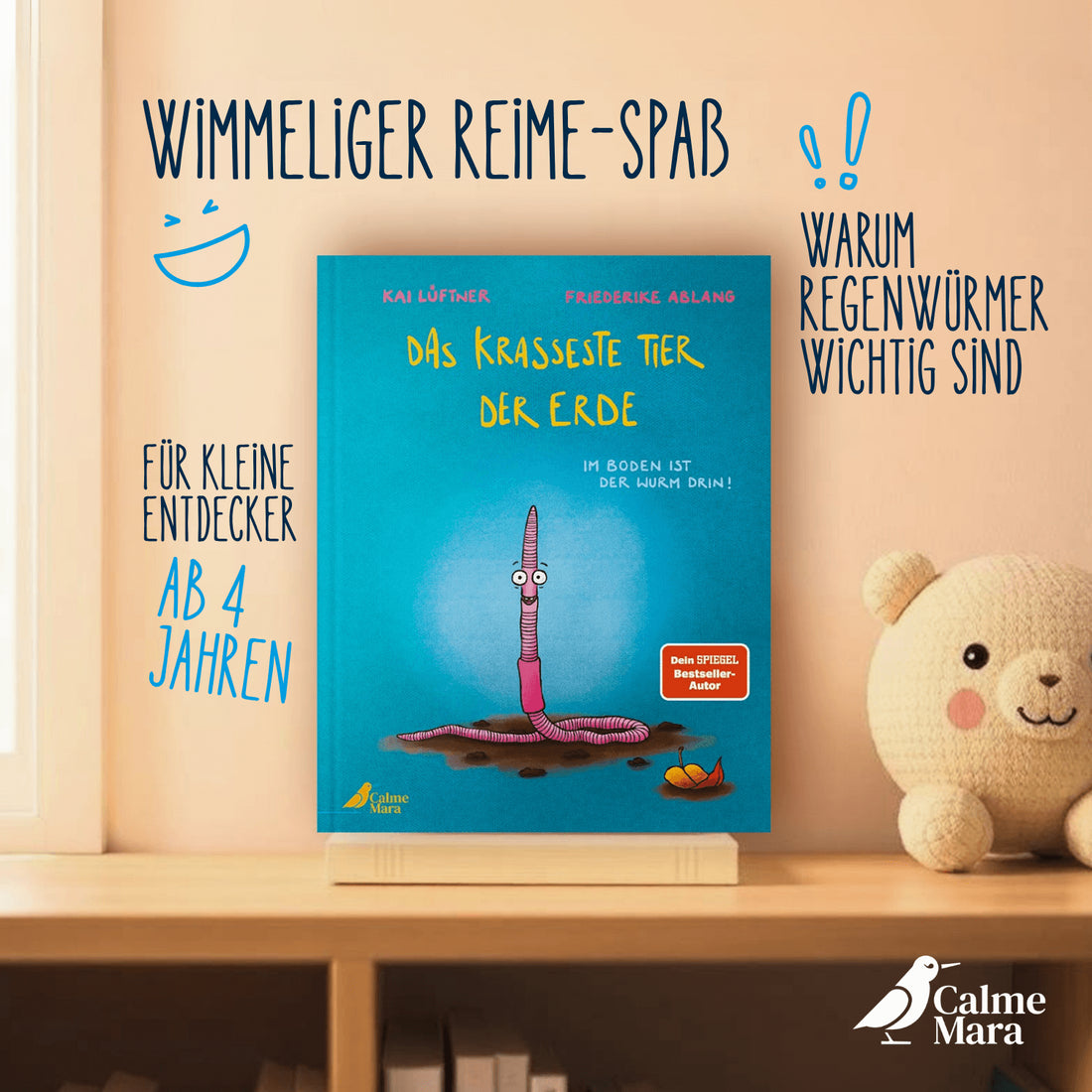  Das krasseste Tier der Erde Lustig gereimtes Bilderbuch für Kinder ab 4 Jahren Kai Lüftner 9783948877743 CalmeMara Verlag...