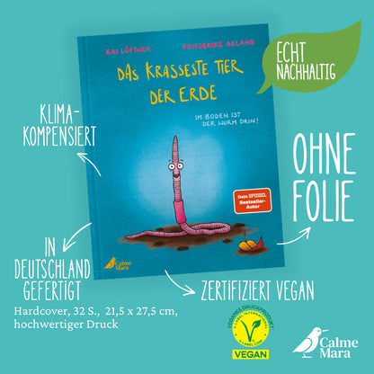  Das krasseste Tier der Erde Lustig gereimtes Bilderbuch für Kinder ab 4 Jahren Kai Lüftner 9783948877743 CalmeMara Verlag...