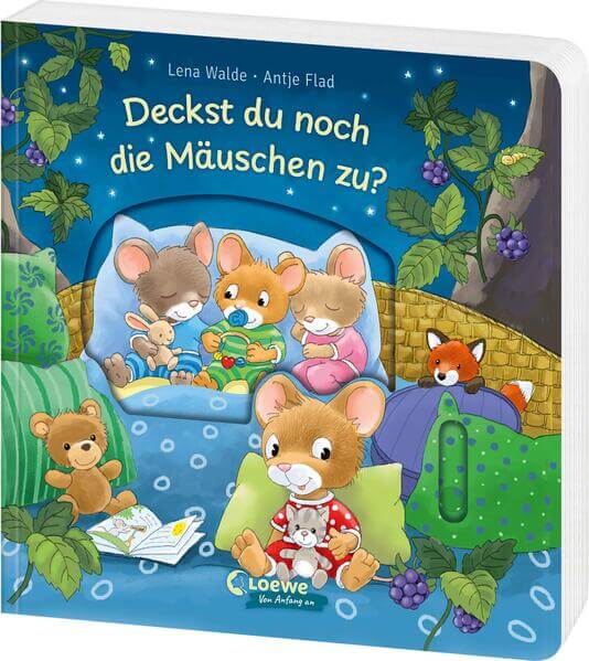  Deckst du noch die Mäuschen zu? Mitmach-Pappbilderbuch zum Thema Gute Nacht für Ki Lena Walde 9783743220409 Loewe Verlag ...