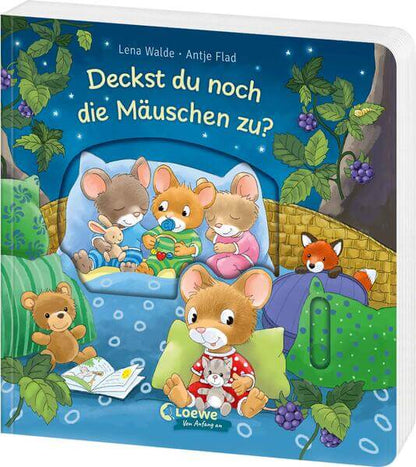  Deckst du noch die Mäuschen zu? Mitmach-Pappbilderbuch zum Thema Gute Nacht für Ki Lena Walde 9783743220409 Loewe Verlag ...