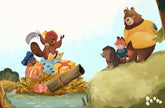  Der Bär hat heute Lust zu feiern – Today, The Bear Wants to Party Bilderbuch in Deutsch und Englisch über kleine Lüg Klei...