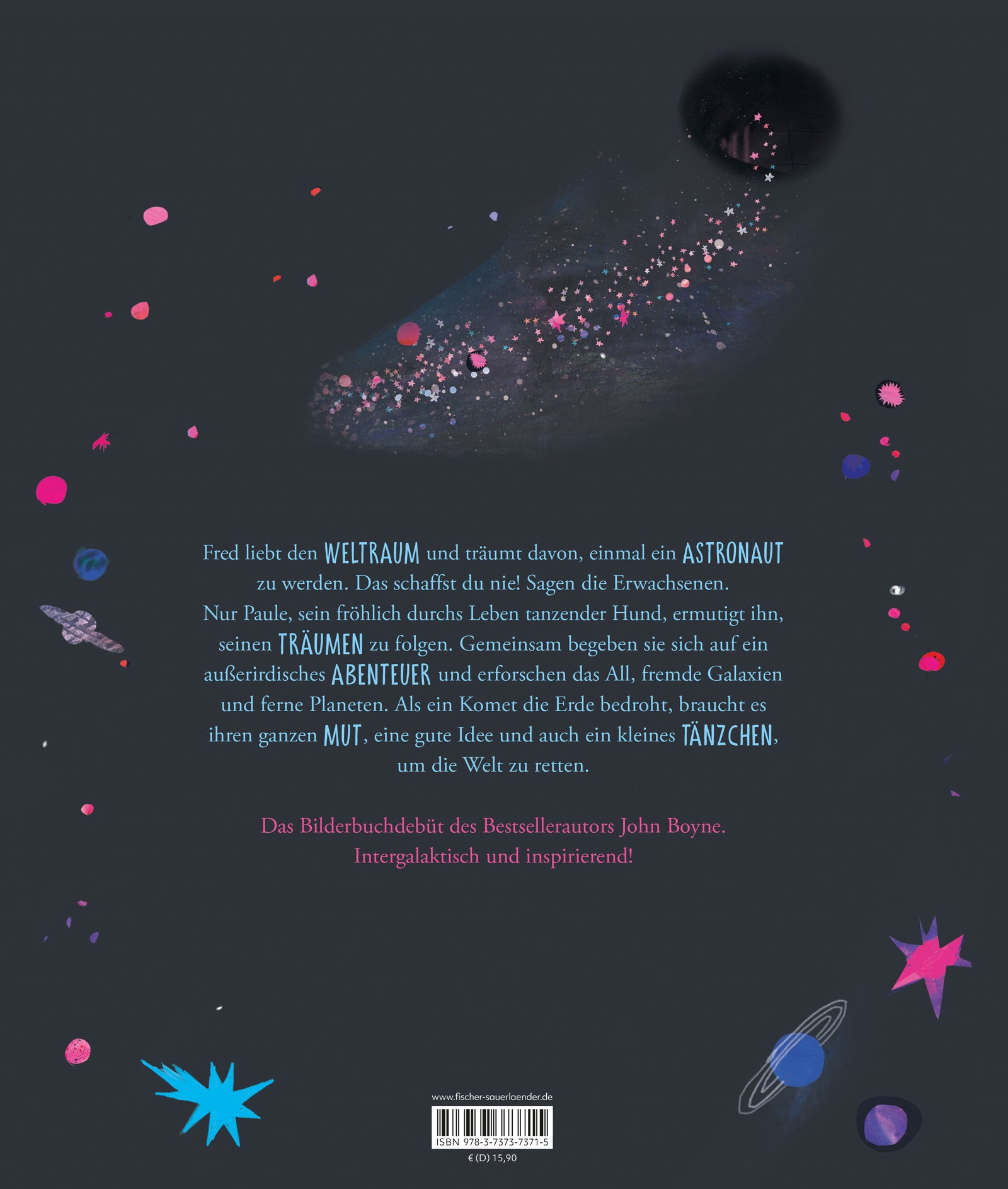  Der Hund, der auf dem Mond tanzte Bilderbuch zum Vorlesen und Mutmachen über die Kra John Boyne 9783737373715 (2)