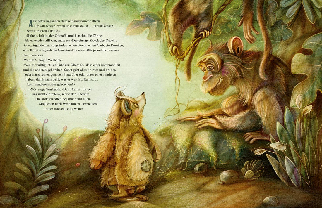  Der Teddy und die Tiere Ein zeitloses Bilderbuch über Sinnsuche und Freund Michael Ende 9783522460897 Thienemann - Esslin...