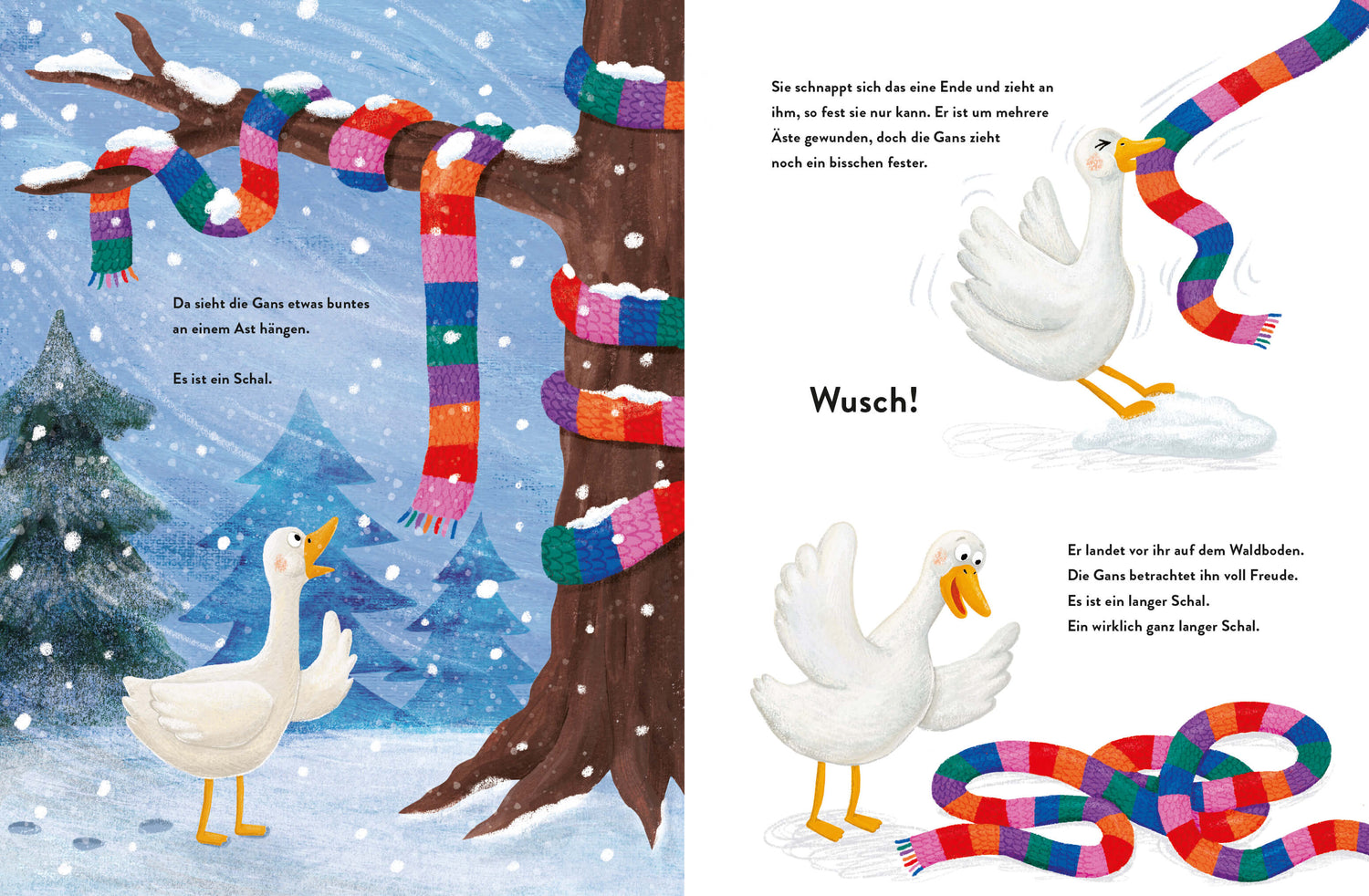  Die Gans und der ganz lange Schal – Eine Weihnachtsgeschichte Bilderbuch zum Thema Weihnachten für Kinder ab 3 9783961295...