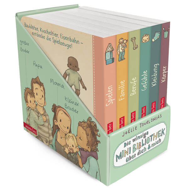  Die winzige Mini-Bibliothek über dich &amp; mich (Die Mini-Bibliothek der Wörter) Joëlle Tourlonias 9783219120820 Annette Bet...