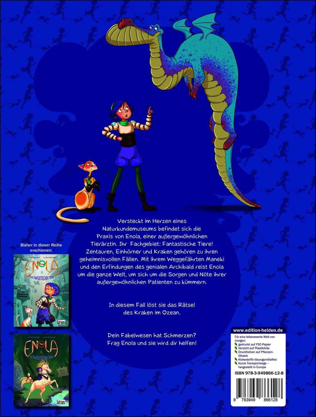 Enola & die fantastischen Tiere Der Kraken, der Mundgeruch hatte Joris Chamblain 9783949866128 Edition Helden (2)